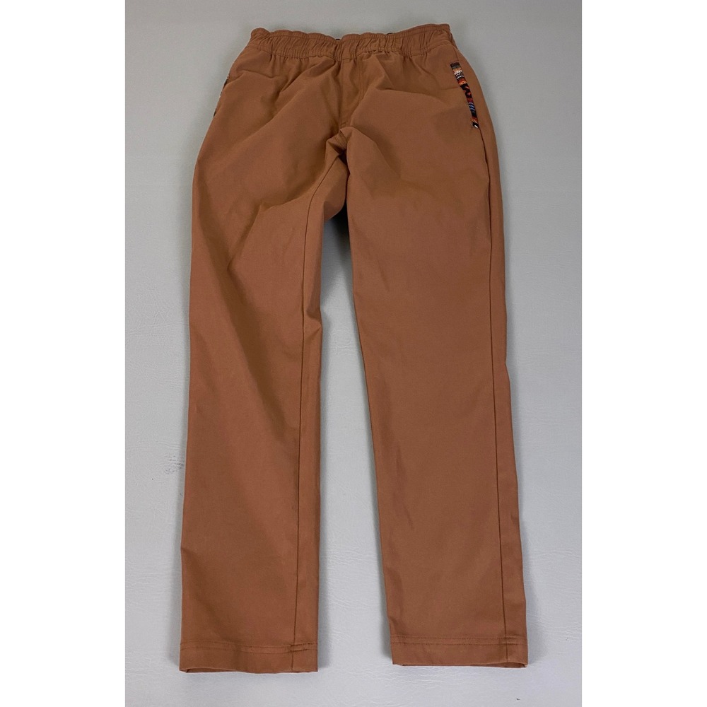 Wowie Jogger Pant Mens Small Rust Brown Elastic Waist Rambler Hiking Trousers